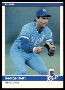 1984 Fleer FREE SHIPPING George Brett Kansas City Royals #344