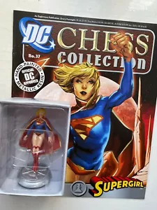 FIGURA DE AJEDREZ DE DC COMICS COLECCIÓN NÚMERO 37 SUPERGIRL EAGLEMOSS FIGURA + MAG - Imagen 1 de 2