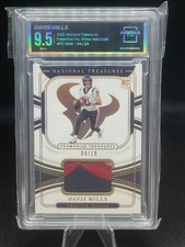 2021 National Treasures Davis Mills Franchise Treasures Holo Gold RC Relic /10