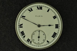 VINTAGE 12 SIZE ELGIN O.F. POCKET WATCH MOVEMENT GRADE 303 - NOT RUNNING - Picture 1 of 2