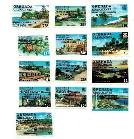 FULL SHEETS Grenadines 1980 360-72 - People's Rev. OVPT - Set of Sheets - MNH Cover