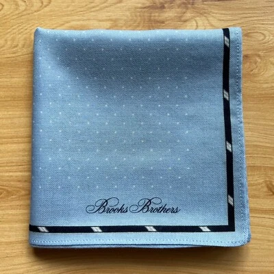 PAÑUELO ART VINTAGE AZUL LUNARES HOMBRE BOLSILLO CUADRADO ALGODÓN 20" A-0587 Foto 1 de 2