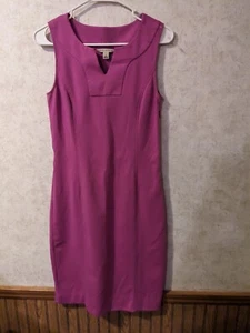 Banana republic women's Dress Purple Sleeveless Career Sheath Size 6 - Picture 1 of 7