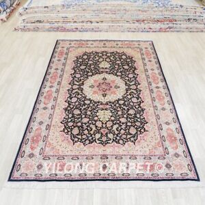 6x9ft Classic Silk Area Rugs Blue Room Hand Knotted Carpets Handmade ZSH004A