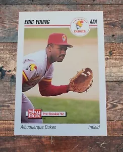 1992 SkyBox Pre-Rookie Albuquerque Dukes Eric Young #11  - Bild 1 von 2