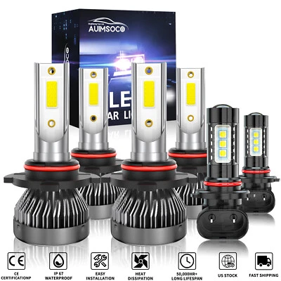 For Toyota 4Runner 2003 2004 2005 LED Headlight Bulbs Kit Hi/lo Beam + Fog Light - Изображение 1 из 4