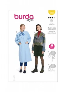 BURDA 5860 MISSES JACKET & COAT Sewing Pattern Sizes 8 - 18 Skill: AVERAGE - Picture 1 of 9