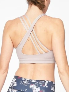 ATHLETA Run Free Bra, NWT, Large, Soft Lilac, Studio/Barre/Run - Picture 1 of 4