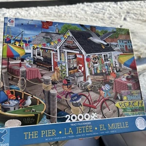 Ceaco-Tracy Flickinger-The Pier 2000 Teile Puzzleteile Tasche versiegelt - Bild 1 von 12