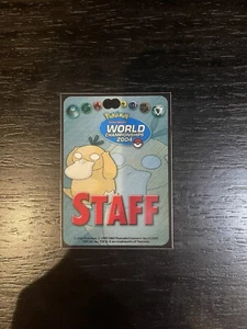 Pokemon 2004 World Championships Staff Badge Psyduck - Picture 1 of 2