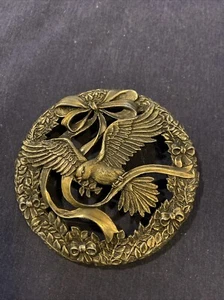 Rawcliffe Pewter 1989 Vintage Dove With Ribbons - Picture 1 of 6