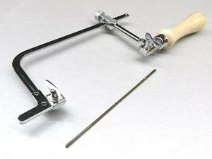 Saw Frame Adjustable Jewelers & Craft 3" & 12pcs Saw Blades Jewelry Making Hobby - Picture 1 of 11