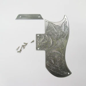 Leaf retro pattern handmade aluminum pickguard fits gibson SG electric guitars - Picture 1 of 7
