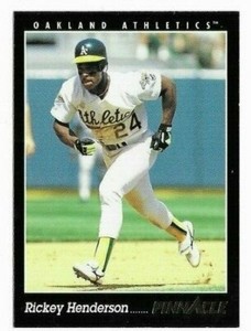 1993 Pinnacle #29 Rickey Henderson Oakland Athletics