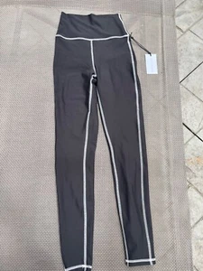 NWT We Wore What WeWoreWhat BLACK CORSET LEGGINGS High Rise Size XS - Picture 1 of 7