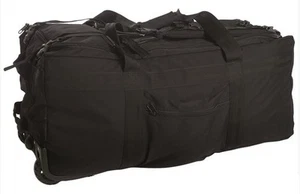 Combat Duffle Bag Duffel Bag Pmc Contractor Dufle Bag Trolley Black - Picture 1 of 3