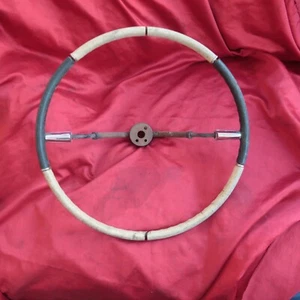 1959 Cadillac Eldorado Seville DeVille Series 62 Black n White Steering Wheel - Foto 1 di 16