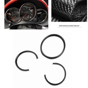 Carbon Fiber Meter Dashboard Cover Trim For Porsche 718 Boxster Cayman 14-21 - Picture 1 of 5