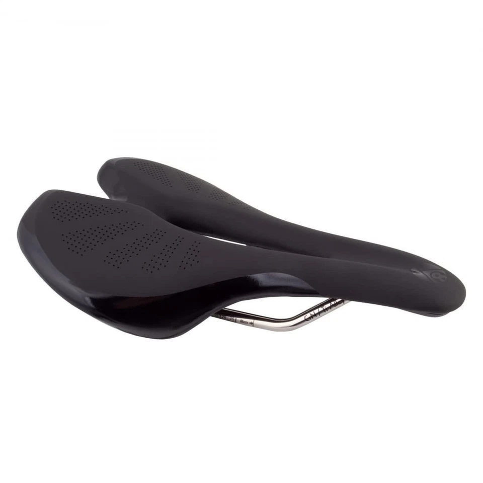 Origin8 Throne Flo XL Air Foam Saddle - Carbon Steel Rails Ventilated Comfort