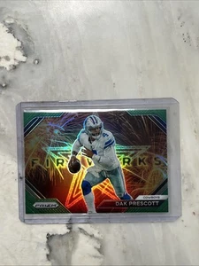 2023 Panini Prizm - Fireworks Dak Prescott #F-5 Green Prizm - Picture 1 of 2