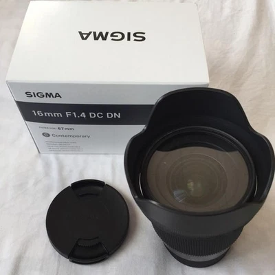 Sigma Wide Angle Lens Comtemporary 16mm F1.4 DC DN for Sony E mount APS-C F/S - Image 1 of 3
