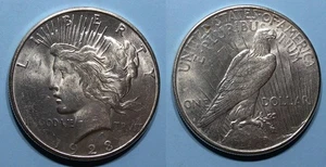 SILBER! SILBER! SILBER! 1923-P PEACE DOLLAR BLAST WHITE SELECT UNC #MX1-59 - Bild 1 von 1