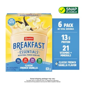 (6 pack) Carnation Breakfast Essentials Powder Nutritional Shake Drink Mix - Picture 1 of 14
