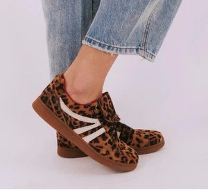 Steve Madden Leopard Front Flap Low Rise Sneakers Damengröße 10 - Bild 1 von 5