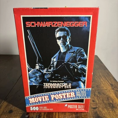 Nuevo de Lote Antiguo Póster de la Película Terminator 2 Judgment Day 500 Piezas Puzzle 1991 ¡Sellado de Fábrica! Foto 1 de 3