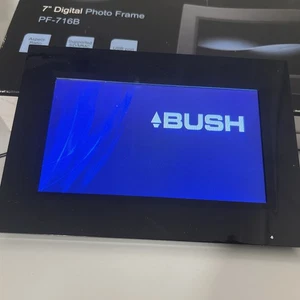 BUSH 7” Digitital Photo Frame PF-716B BLACK  - Picture 1 of 4