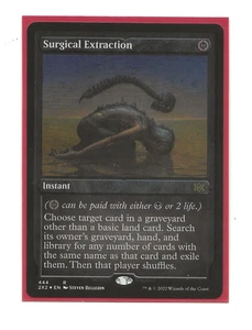 SURGICAL EXTRACTION ETCHED FOIL MTG Double Masters Magic English 2X2 NM #444 - Imagen 1 de 1