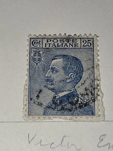 Jahrgang Italien 25 Cent Briefmarke gebraucht - #F716 - Bild 1 von 1
