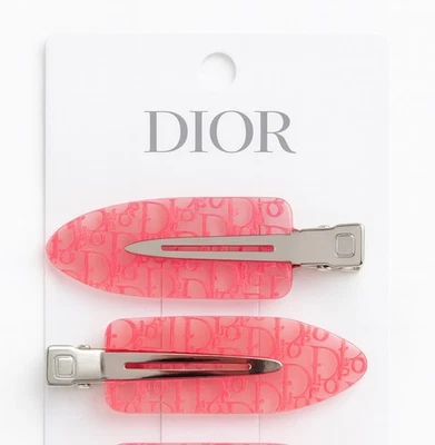 Dior Hair Clips Beauty Backstage Pink Hair Clips Get Ready 2 Piece NEW - Image 1 of 4