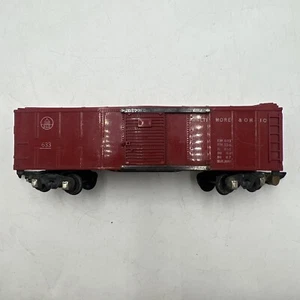 AMERICAN FLYER S GAUGE BALTIMORE & OHIO RED BOX CAR #633 W/SLIDING DOORS - Picture 1 of 16