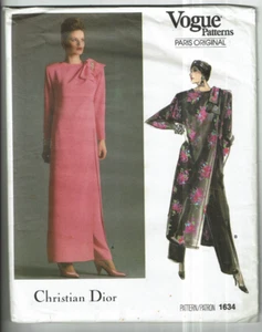 Vogue #1634 VTG Christian Dior Tunic & Pants with variations Pattern Size: 10 UC - Picture 1 of 2