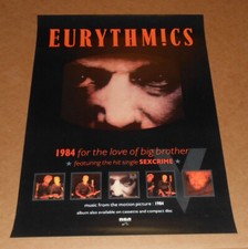 Eurythmics 1984 For the Love of Big Brother Promo Movie Soundtrack Poster Orwell