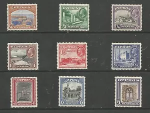 CYPRUS SG133-41 the 1934 GV set to 9pi fine & fresh mint cat £79 - Picture 1 of 2