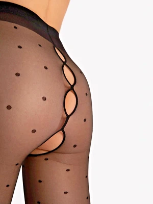 Fiore Bold Dream 20DEN Ouvvert Strumpfhose Schwarz S-XL Nylons Damen Dessous - Bild 1 von 4