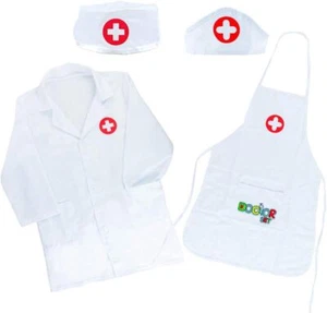 Arztkittel Kinder Arzt Kostüm Krankenschwester Kostüm Laborkittel Zubehör für Ar - Bild 1 von 8