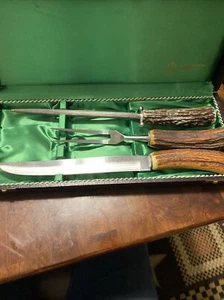 ANTON WINGEN JR 3 PIECE KNIFE SET IN BOX - SOLINGEN GERMANY - Picture 1 of 12