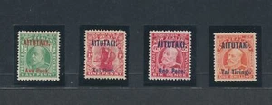 1911-16 AITUTAKI - Stanley Gibbons No. 9/12 - Overprint Aitutaki Ono Penis - MNH - Picture 1 of 1