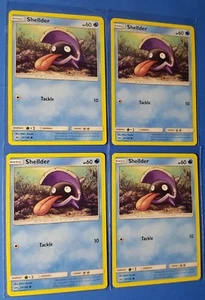 4x Shellder 33/149 Pokemon card Sun & Moon common NM - Picture 1 of 1