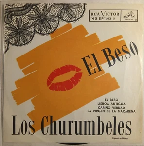 LOS CHURUMBELES DE ESPAÑA - EL BESO - 1953 MEXICAN 7" EP PS, SPANISH FOLK - Picture 1 of 4