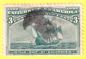 jis36 US STAMP SC# 232 3c 1893 USED 988 - Picture 1 of 2