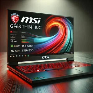 Laptop MSI GF63 THIN 11UC 15,6 " RTX 3050 i5-11400H 16 GB / 512 GB - Zdjęcie 1 z 6