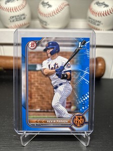 Kevin Parada 2022 Bowman Draft Blue Parallel 1st Bowman #038/150 #BD-47 Mets