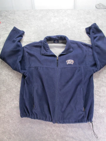 Vintage PRO PLAYER Jacket mens Large Pitt Panthers Fleece Full Zip Pittsburgh Cover