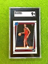 EVAN MOBLEY RATED ROOKIE CARD JERSEY #4 CAVS SGC 9 MINT 2021 Donruss Evan Mobley