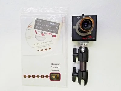 Cámara de seguridad APC Netbotz Pod 120 con soporte y guía de instalación/disco  Foto 1 de 4