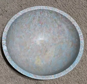 Vintage Melamine Melmac Gray based Confetti Mixing Bowl 10" - Picture 1 of 2